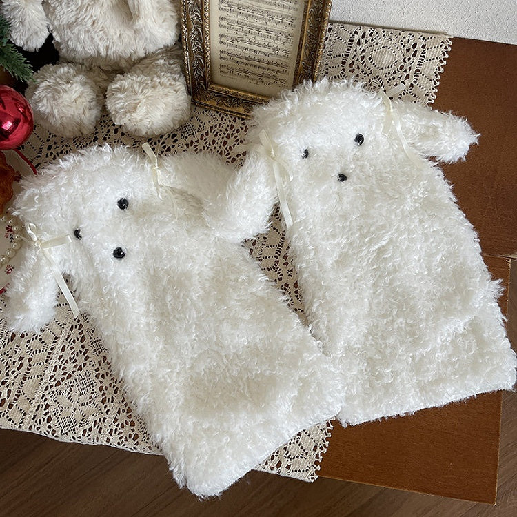 Puppy-Ear Leg 6-Color Warmers Plush