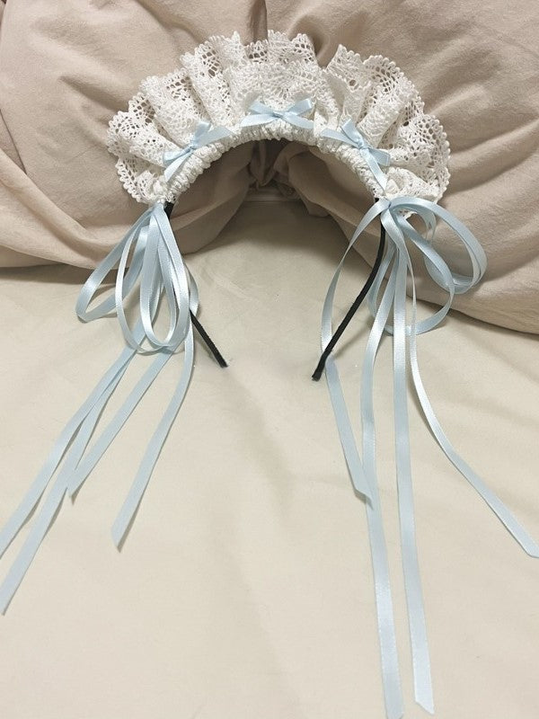 Options Bows KC Ribbon Streamers – Color Lolita White and 6 Lace with Ruffled