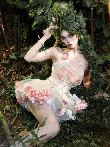 Neckholder-Top mit Blumenmuster und Wasserfallausschnitt zum Selbstbinden