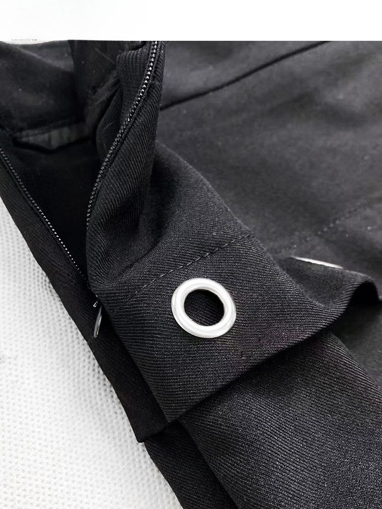 Flare Plissee Glamorous Bittersweet Silhouette Hose Schwarz Mit