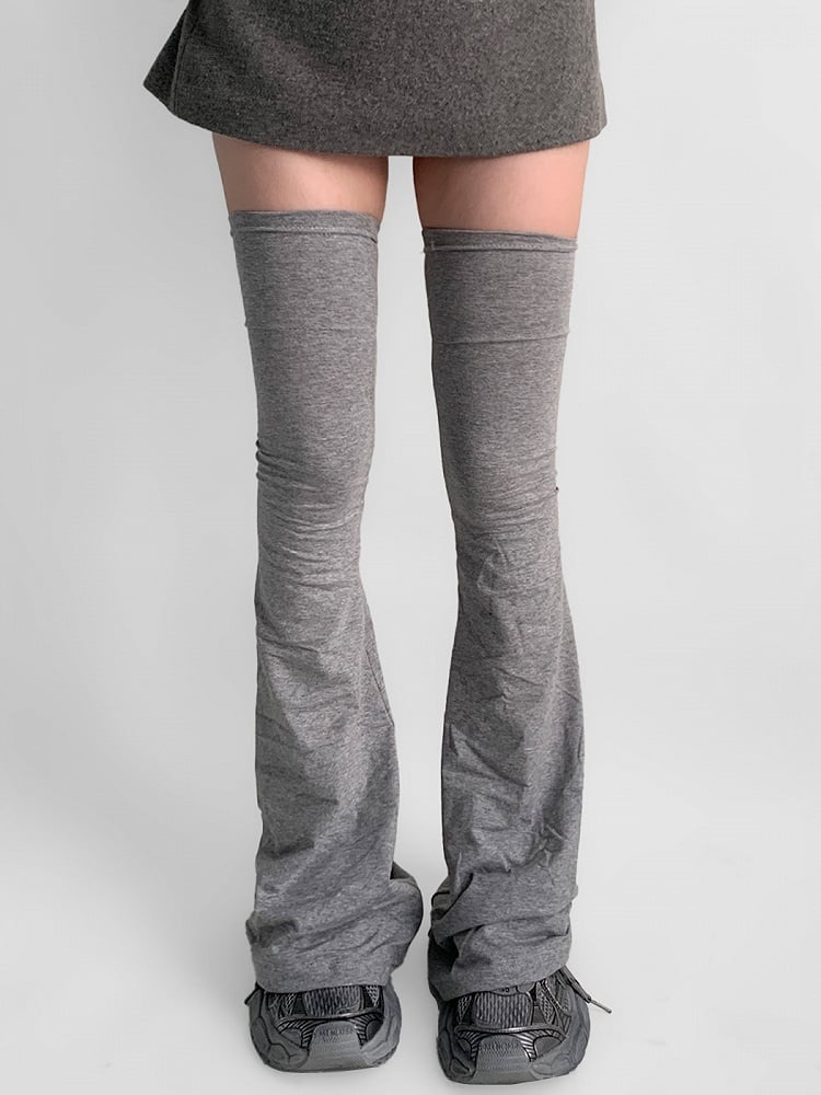 Flared Solid-Color 4 Warmers Colors Leg