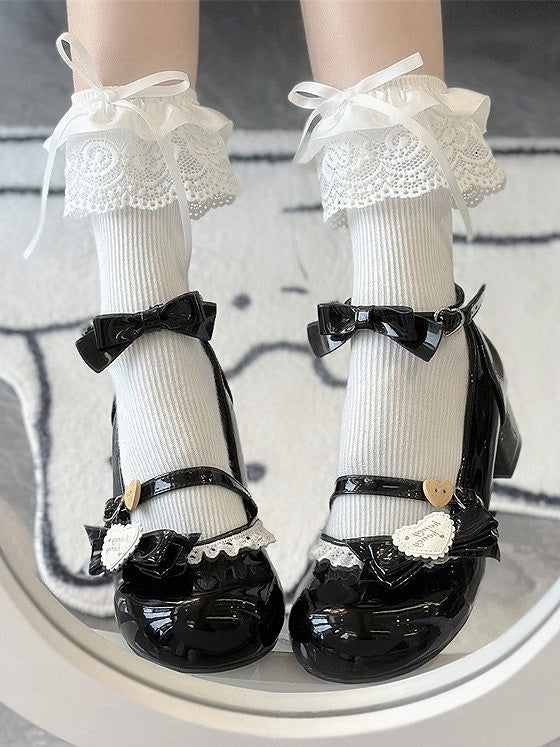 Mary with Bow Lolita Black Janes Accents Sweet