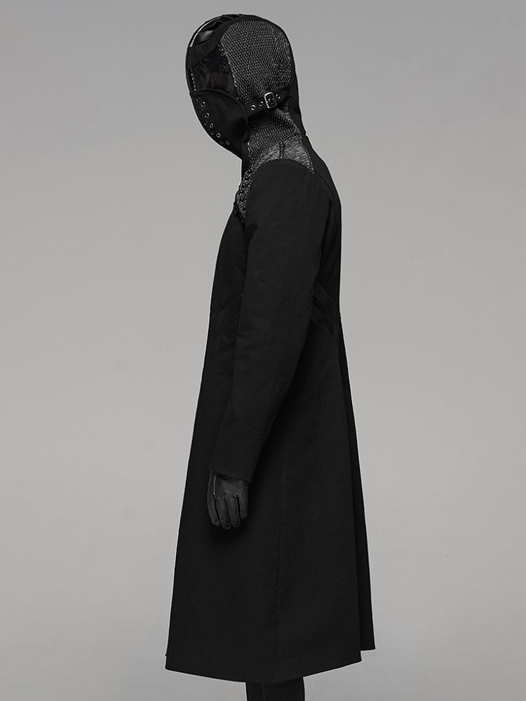 Coat Black Weird Men's Punk