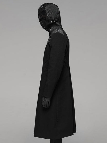 Coat Black Weird Men's Punk