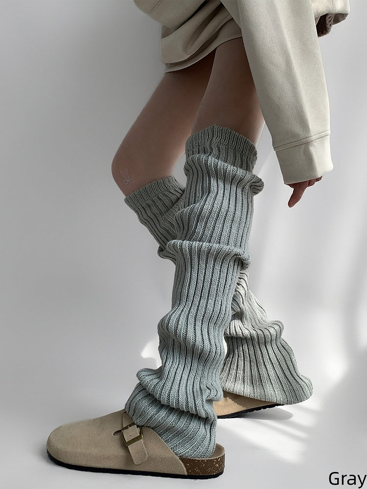 Knitted Retro-Style Leg Warmers 7 Colors