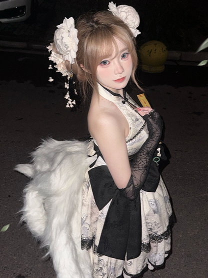 パターン日本のロリータフリルドレス中国