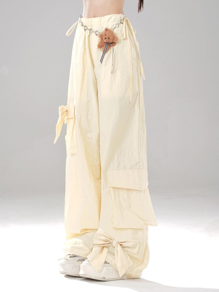Cargo-Taschen Bowknot Hose