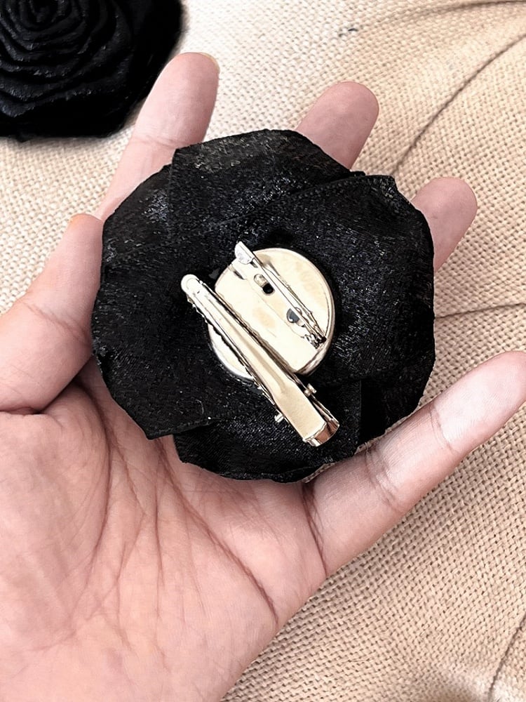 with Bonnet Ruffled Rosette Apricot/Black/White/Red Accents Lolita Detachable