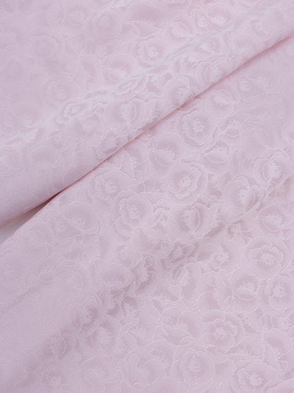 Cherry Blossom Print High-Rise Trousers in Sakura Pink - DevilInspired Exclusive Collection