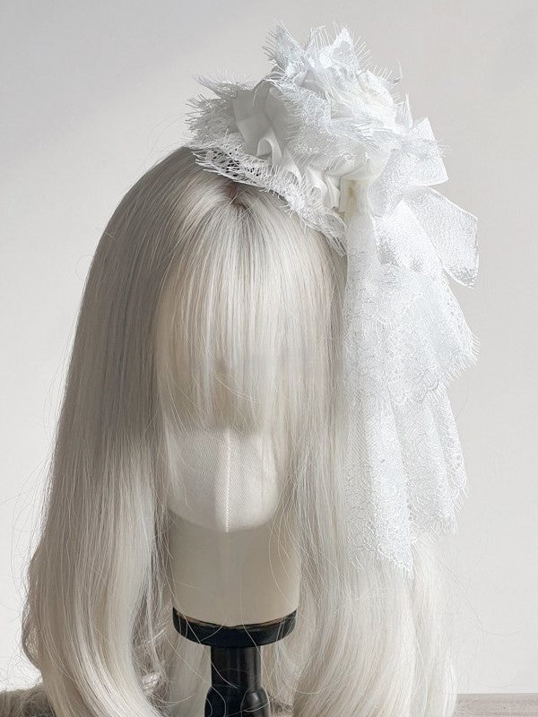 Lace Details Options – Mini Color Mesh Hat 6 Flower Gothic with