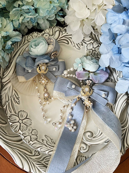 Pink / Red Floral Blue Purple Hairclips