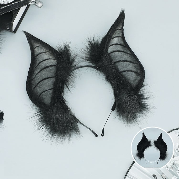 Bat Theme 3 Ear Colors Halloween Lolita Plush KC