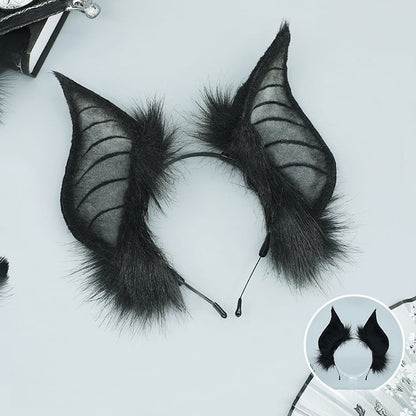 Bat Theme 3 Ear Colors Halloween Lolita Plush KC