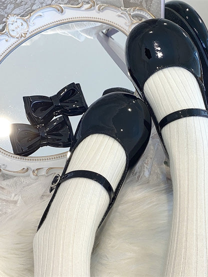 Color 4 in Bowknot Options Shoe Sweet Clips Lolita