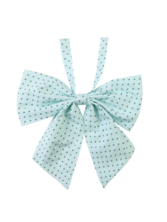 ダークリボン柄 ブルー/パープル/グリーン/ホワイト/レッド タイ ドット