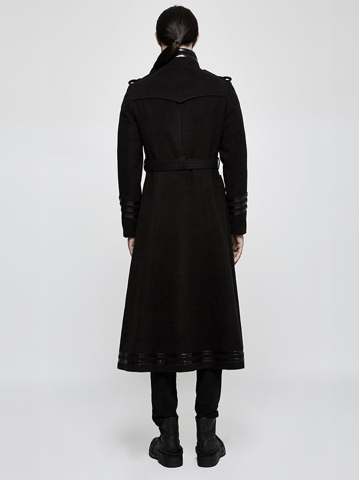 Military Jacket Black Worsted Men's Uniform