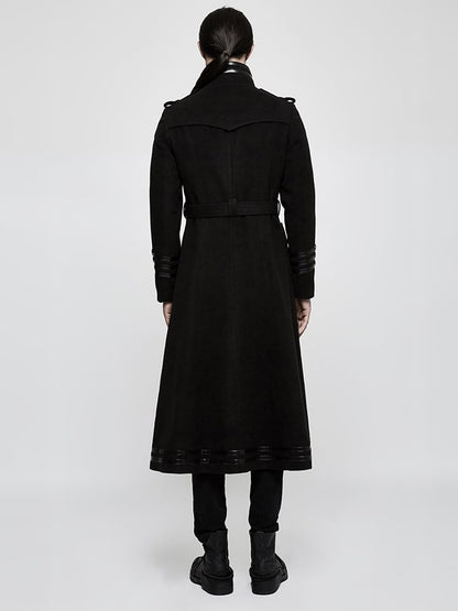 Military Jacket Black Worsted Men's Uniform