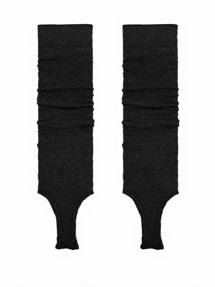 Ribbed Trim Striped Calf Socks in 5 Colors - ModaSwings