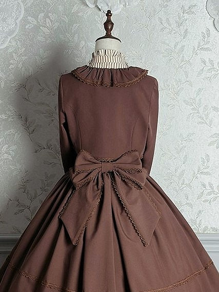 Lace Bolero Trim with Top Brown Lolita