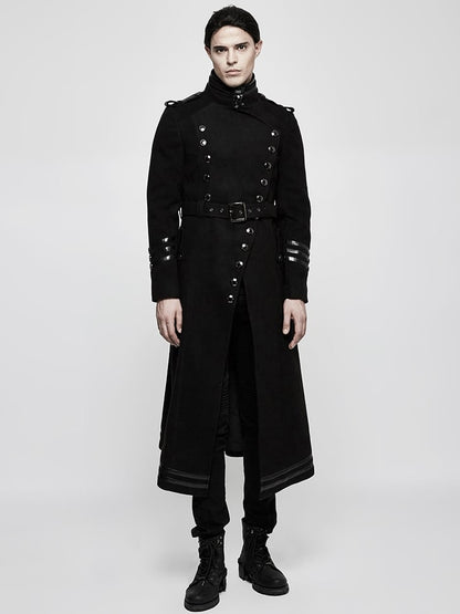 Military Jacket Black Worsted Men's Uniform