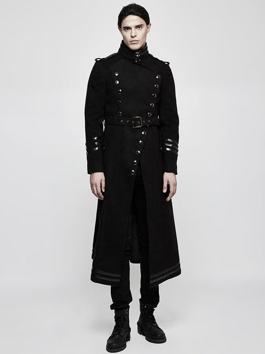 Military Jacket Black Worsted Men's Uniform