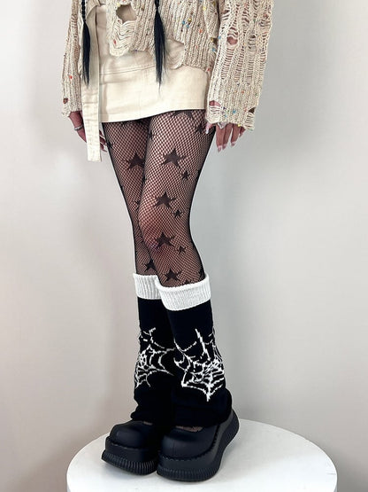 Warmers Spider Reversible Web Pattern Leg