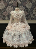 with Dress Hem Sleeves Bell Bear Lolita Angel Ribbon Pink Print Sweet