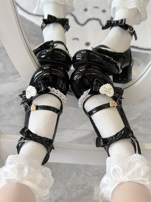 Mary with Bow Lolita Black Janes Accents Sweet