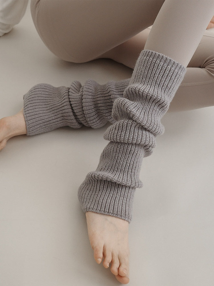 Leg Colors） Ribbed Slouchy Knit Warmers（2