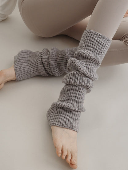 Leg Colors） Ribbed Slouchy Knit Warmers（2