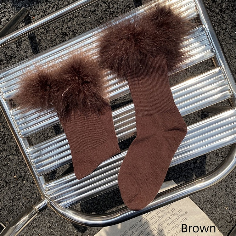 Socks Ruffled Colors Y2K Plush Cotton 9