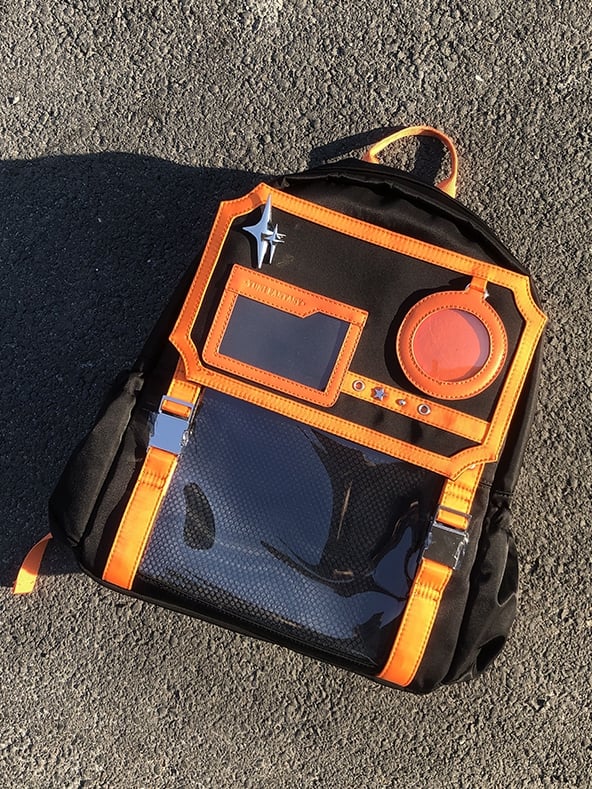 Black & Orange Stars Large Capacity Ita Backpack