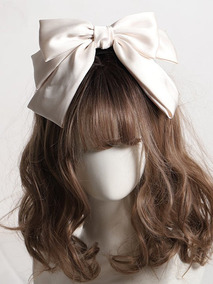 9 Color Options Sweet Lolita Satin Large Bowknot Wide KC