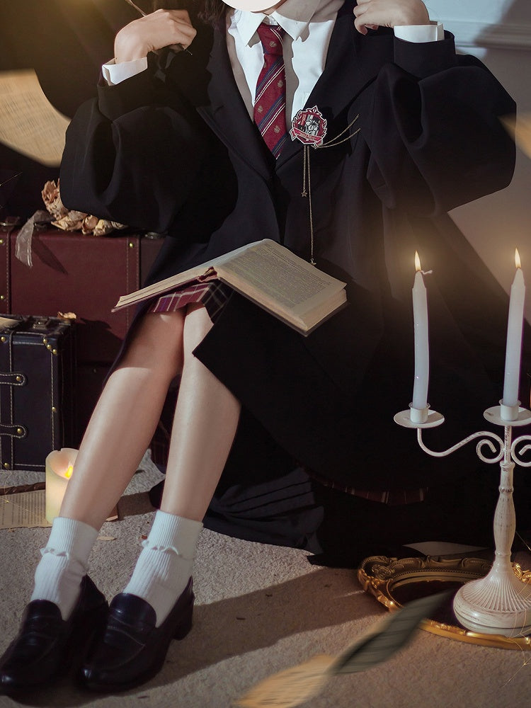 Normal/Verdicken und für den Winter Schwarze Version Herbst Preppy Vintage Kapuzenmantel