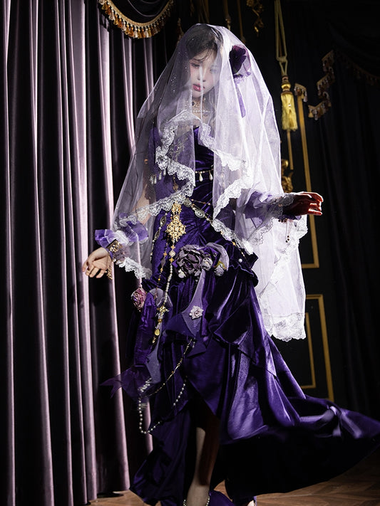 Lila schimmernder Schleier