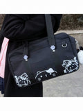 Cute Cat Print Shoulder Bag - Magic Diary
