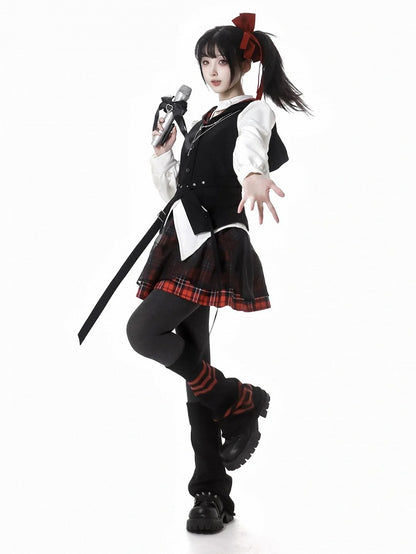 取り外し可能なカットアウトブラウスネックライン、ホワイトチャームクロスカーブヘム