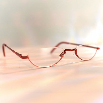 サイバーパンクグラス レッド セミリムレス ワイン