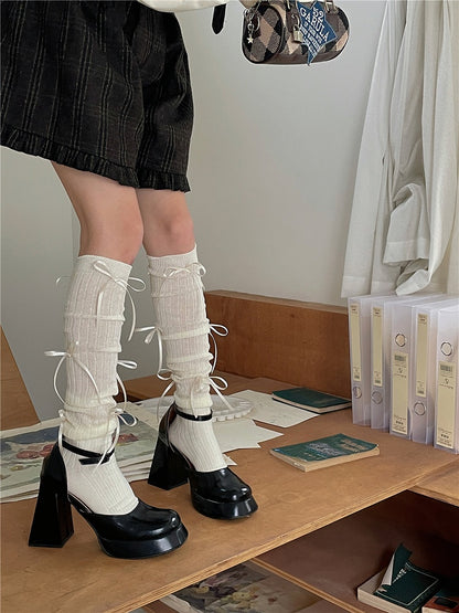 Stockings Balletcore Options 6 Bowknot Ribbon Color