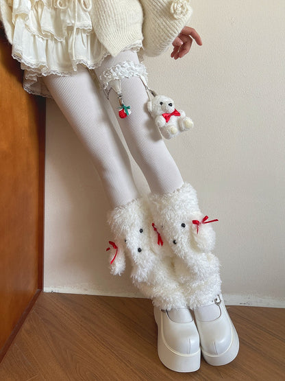 Bear Strawberry Garter Thigh Teddy