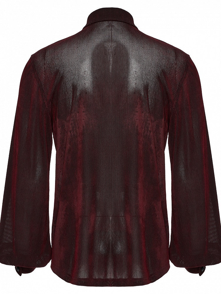 Shirt Goth Men's Red