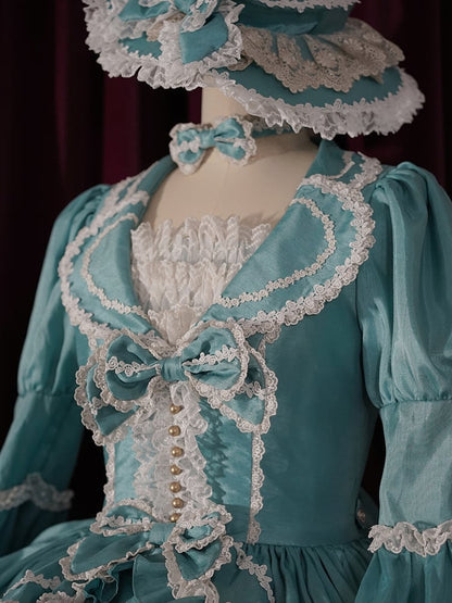 赤/緑の蝶結びチョーカー