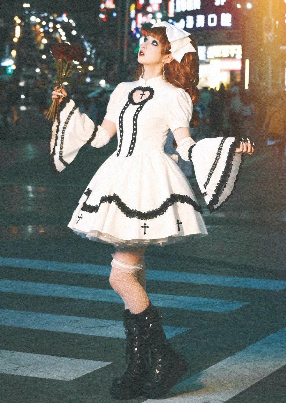 Subkultur Lolita Kleid Y2K Cross