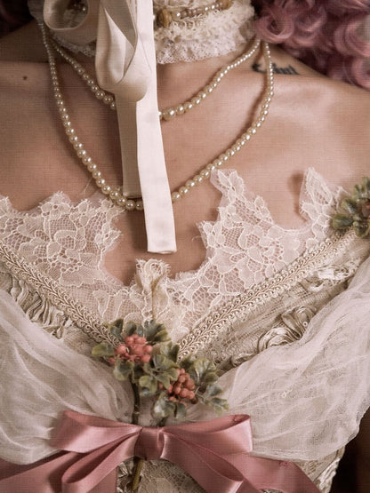 Off-the-shoulder Vintage Edwardian Puff Top and Neckline Sleeves
