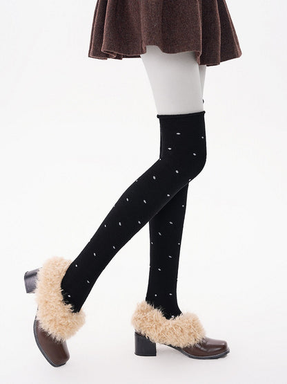 Detail with Polka Dot Stockings 70cm 4-Color