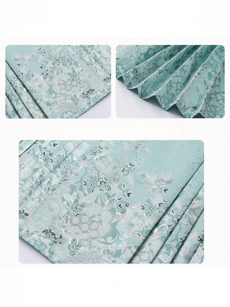 Mamian Skirt Mint Blue Hanfu Traditional - San Sheng Du