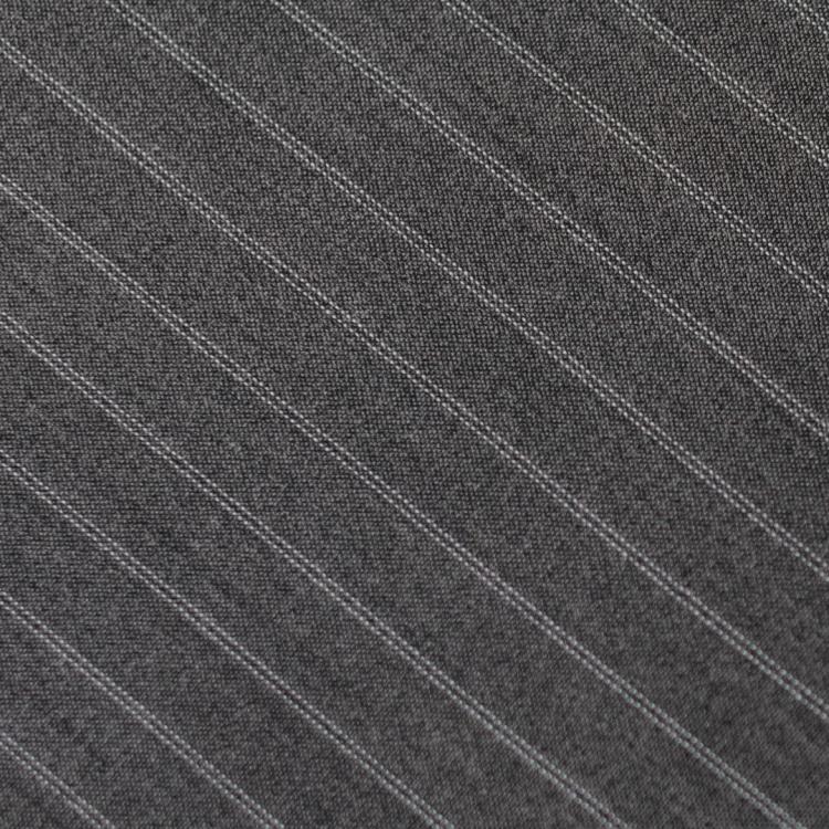 Vintage High-Waisted Striped Skirt in Gray