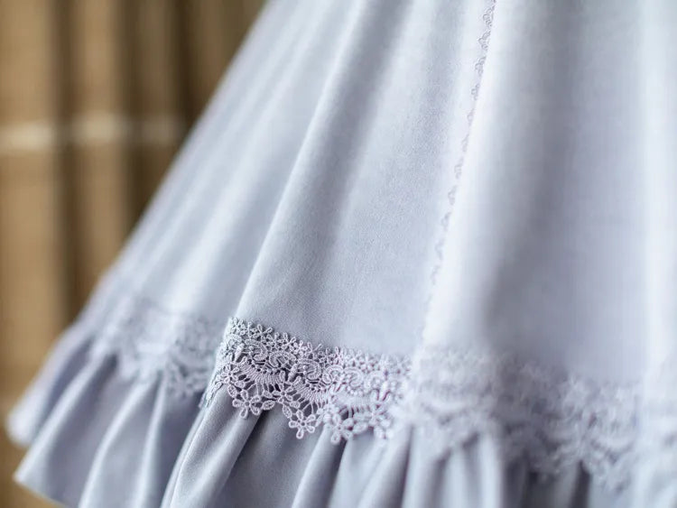 Neckholderkleid Unterbrust Blau 1950er Jahre Historischer Hals Light Vibes