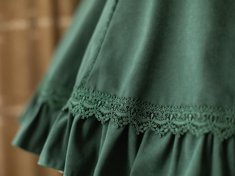 Vintage Green Halter-Neck Underbust Dress