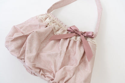 Rosa Tasche Grau Blau Hand /